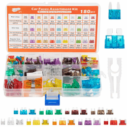 180 pcs Kfz Sicherungen Set, Auto Sicherungen Set, Micro sicherungen Auto, Mini Flachsicherungen, Standard, 1 Sicherungszieher-für PKW/Motorrad/Wohnmobil(2A-40A） Angebot bei HelloDeals
