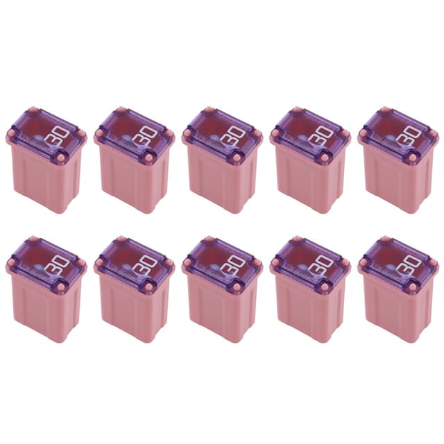 VGOL 10 Stücke 30A Micro Patrone Sicherungen Auto Mini Sicherung für LKW SUV Off-Road Fahrzeug 10x15x6mm