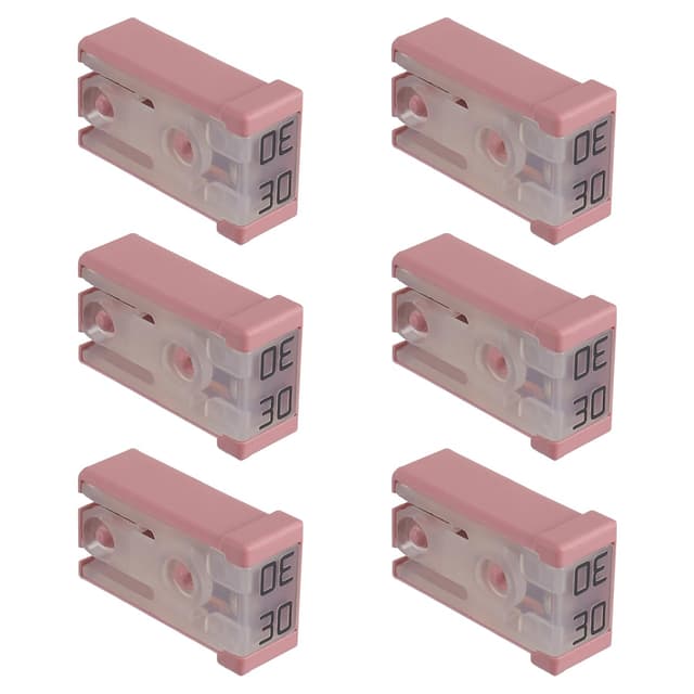 EPLZON 30A 32V Mini Schlitz Automotive MCASE geformte Patronen Sicherung Kit (Packung 6pcs, 30A)