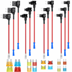 Stromdieb Kfz 12 Stück 4 Typen Stromdieb Sicherung Kfz Standard Mini Micro Micro2 mit Autosicherungen 5A 10A 15A 20A für Auto, Lkw, Motorrad, Boot, etc Angebot bei HelloDeals