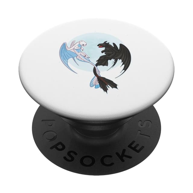 Drachenzähmen leicht gemacht - Nacht und Lichtmond PopSockets Klebender PopGrip Adhesive PopGrip
