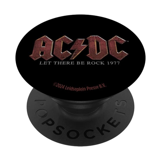 AC/DC Let There Be Rock 1977 Titeltext PopSockets Klebender PopGrip Adhesive PopGrip