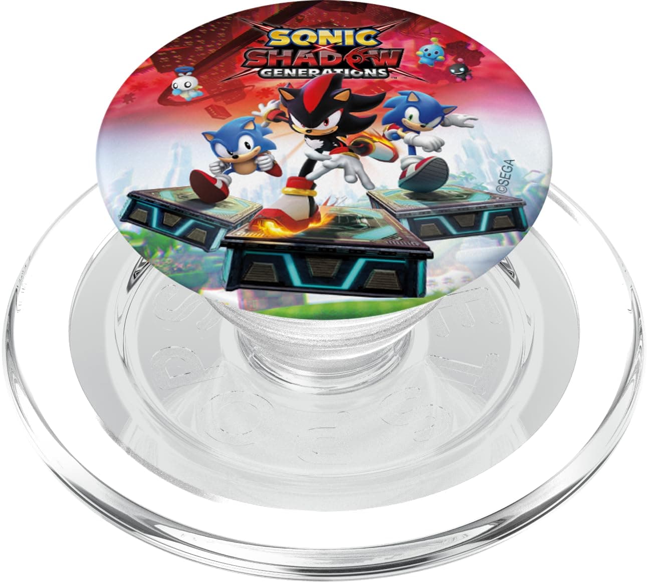 Sonic the Hedgehog, Sonic X Shadow Generations - Key Art PopSockets PopGrip für MagSafe Magnetisch PopGrip
