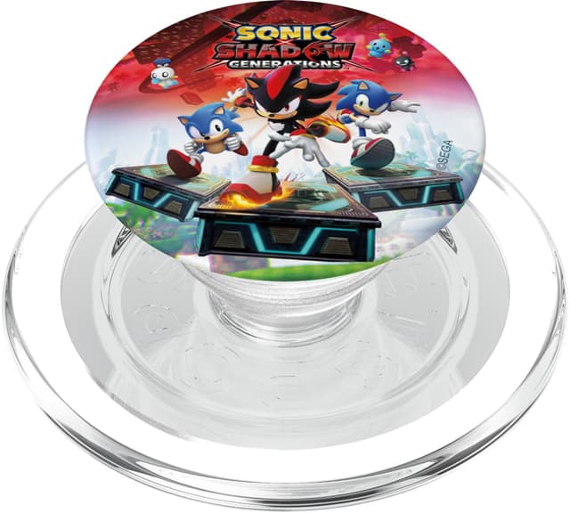Sonic the Hedgehog, Sonic X Shadow Generations - Key Art PopSockets PopGrip für MagSafe Magnetisch PopGrip