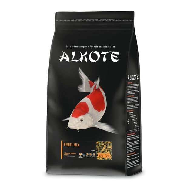 AL-KO-TE, 3-Jahreszeitenfutter für Kois, Frühjahr bis Herbst, Schwimmende Pellets, 6 mm, Hauptfutter Profi Mix, 3 kg Länge: 6 mm Single