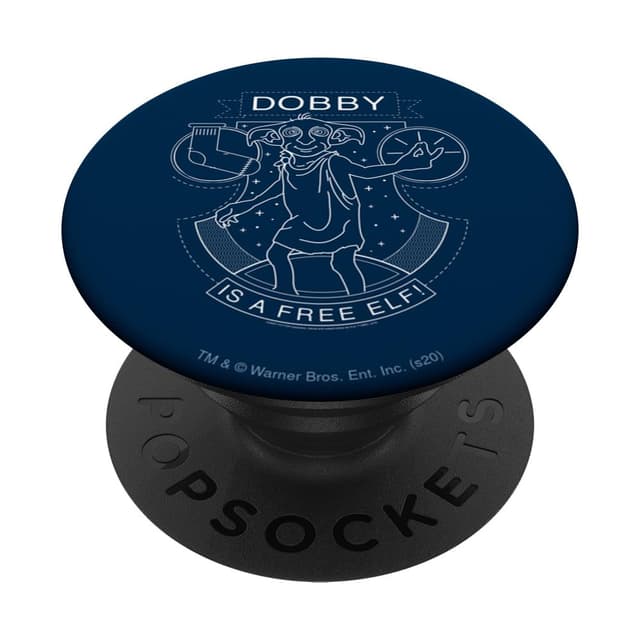 PopSocket : PopGrip Harry Potter Dobby The Free Elf PopSockets Ausziehbarer Sockel und Griff für Handys/Tablets mit Tauschbarem Top Standard