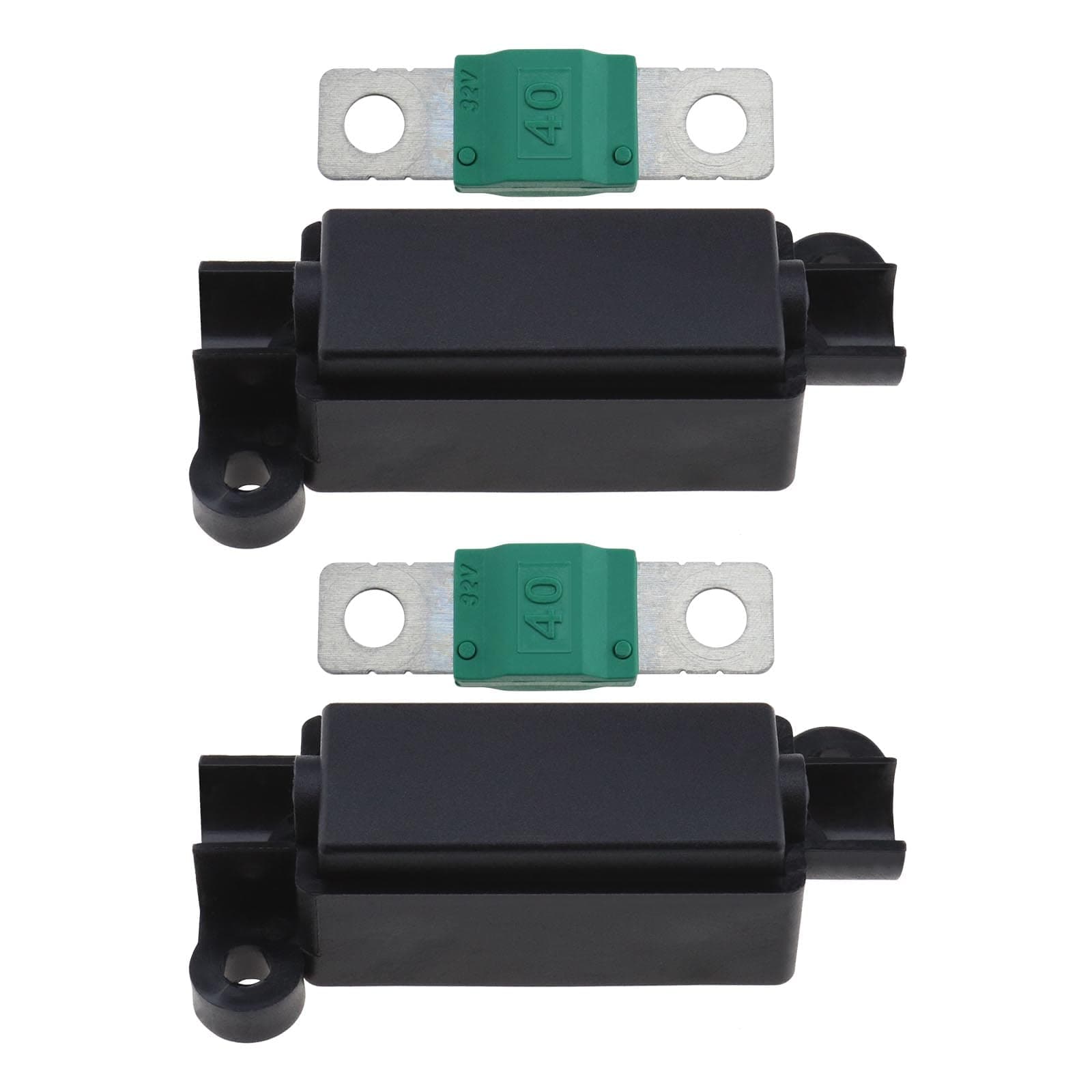 EMSea 2 x Midi-Sicherungshalter und 2 x 40 Amp Midi-Sicherungen für Autos, LKWs, Baufahrzeuge, landwirtschaftliche Maschinen, Busse, Wohnwagen