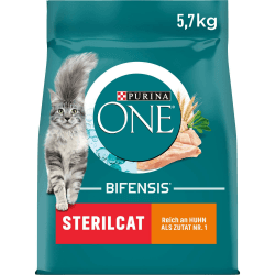 PURINA ONE BIFENSIS STERILCAT Katzenfutter trocken für sterilisierte Katzen, reich an Huhn, 1er Pack (1 x 5, 7kg) Huhn 5.7 kg (1er Pack) Angebot bei HelloDeals