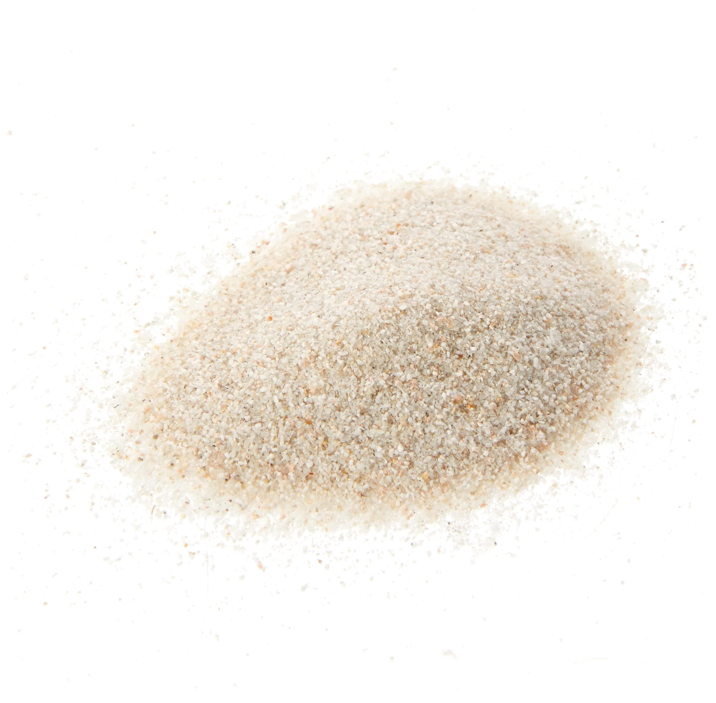 AMTRA White Quartz – Feiner weißer Quarz-Aquariumsand, für Süß- oder Salzwasser, 0,1–0,7 mm Körnung, Menge 5 kg Quarz Weiß 5kg