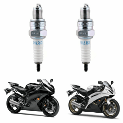 2 Stück NGK CR7HSA, Zündkerze, CR7HSA, für Scooter, Mofa und Motorrad, Zündkerzen Ersatzteil für NGK, Weitere Typen, Universal Ersatz für 2-Takt Motoren