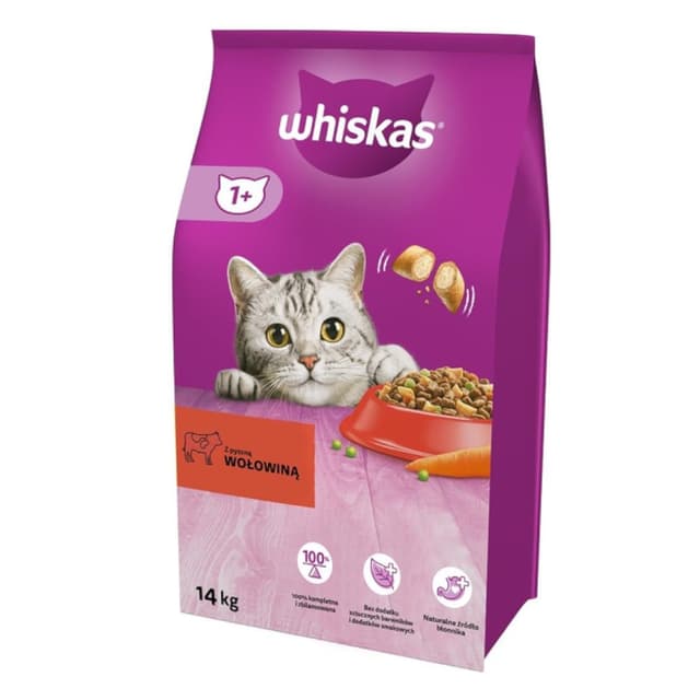 WHISKAS Rind mit Karotte 14kg Rind 14 kg (1er Pack)
