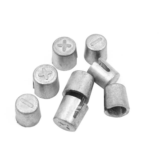 WANGCL 4 Paare Batterieklemmenhülsen, Batteriehülsen Autobatterieklemmen-Konverterpfostenadapter Metallmaterial Anodenkathodenhülsen