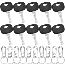 GZcaiyun 10 Stk Baumaschinen Schlüssel 14603 Zündschlüssel Ersatzschlüssel mit 10 Schlüsselanhänger für Traktoren Kleinbagger Gabelstapler Radlader Angebot bei HelloDeals