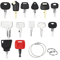 17 pcs Ersatz Zündschlüssel,Zündschlüssel set Baumaschinen,Baumaschinen Schlüssel Set,Bagger Schlüssel für JCB,Komatsu,Yanmar,Kobelco,Volvo,Bobcat,Takeuchi,Liebherr,HITACHI,John Deere Schlüssel,KUBOTA Angebot bei HelloDeals