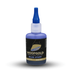 HOOFGOLD BlueStuff – Hochwirksames Strahlmittel gegen Strahlfäule & White Line Disease beim Pferd – Soforthilfe bei stinkenden, weichen Hufen – ADMR-konform – 50 ml