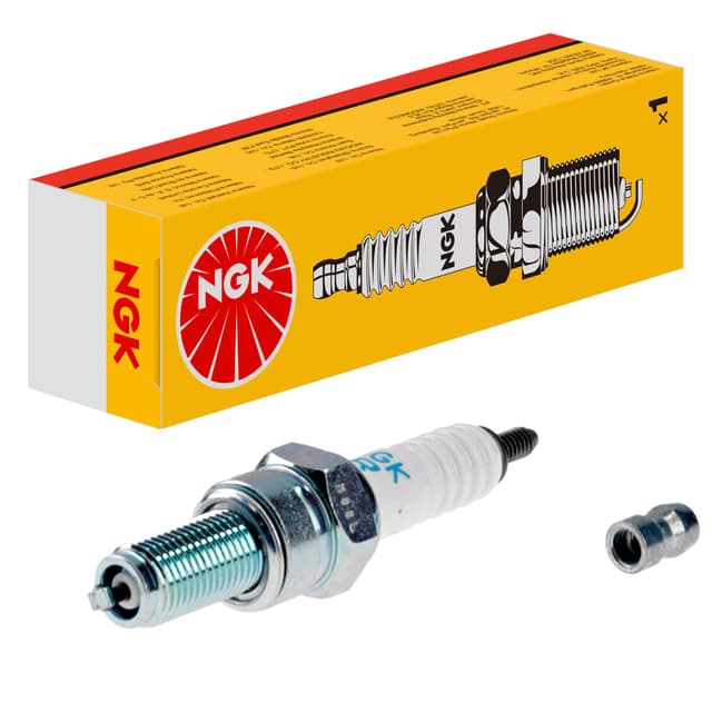 NGK Zündkerze CR9E, 6263 | Yellow Box | 1 Stück, Metall
