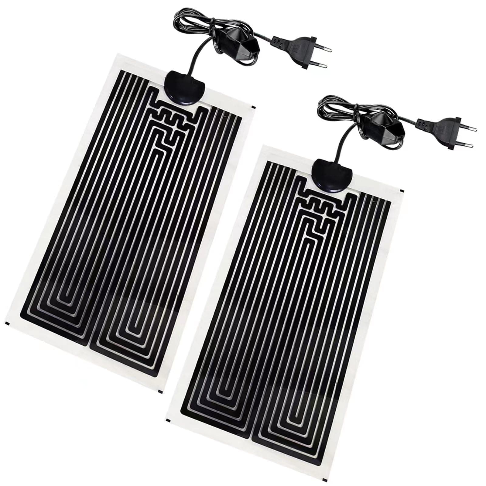 2pcs Heizkissen für Glasbehälter, Aquarienheizkissen, verstellbares Heizkissen für Reptilien mit Temperaturregelung für Reptilien, Schlangen, Spinnen, Raupen, Eidechsen, Geckos (7W)