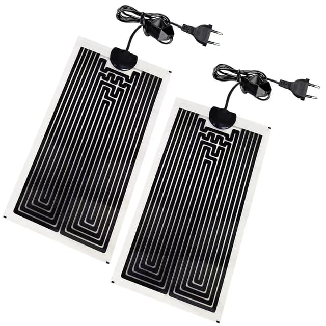 2pcs Heizkissen für Glasbehälter, Aquarienheizkissen, verstellbares Heizkissen für Reptilien mit Temperaturregelung für Reptilien, Schlangen, Spinnen, Raupen, Eidechsen, Geckos (7W)