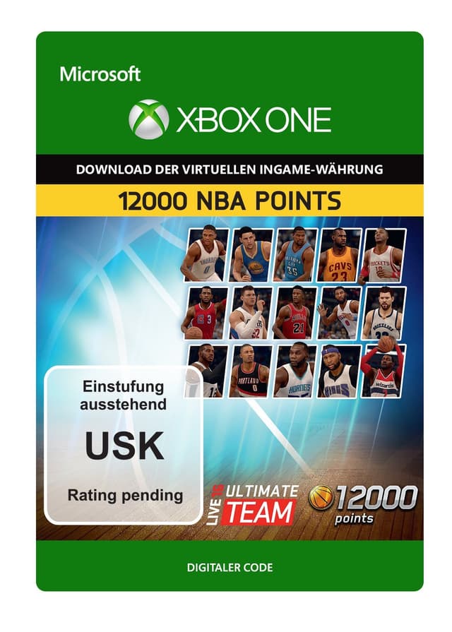 NBA Live 16 LUT 12,000 NBA Points Pack [Xbox One - Download Code] Xbox One 12,000 NBA Points