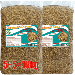 Gardeners Dream Soldatenfliegenlarven (Hermetia) getrocknet 5 + 5kg Packung, Black Soldier Fly, Protein- und fettreiches Wildvogelfutter, reich an Calcium und Laurinsäure Angebot bei HelloDeals