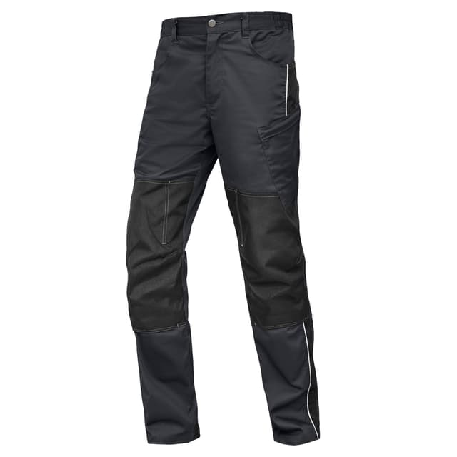 WORK IDEA Herren Stretch-Arbeitshose mit zahlreichen Taschen und Werkzeugtaschen Schwarz 52