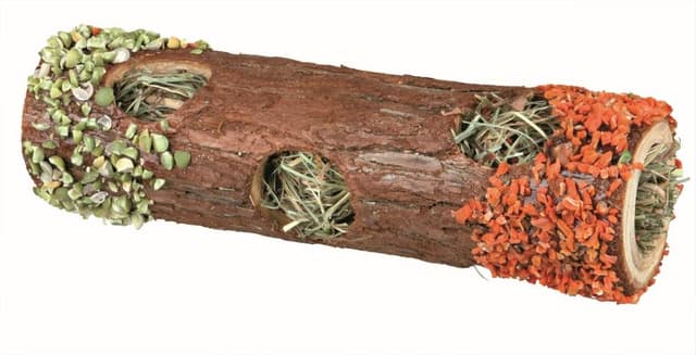 Trixie 60770 Natural Snack Tube Tunnel mit Heufüllung für kleine Nagetiere und Kaninchen (Hibiskusblüten, 20 cm / 25 g), 1 Stück (1er Pack) 25 g (1er Pack) 20 cm