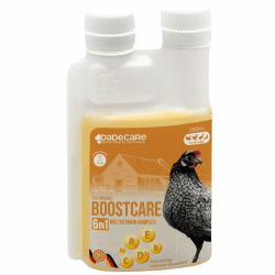 Hühner Vitamine 6-in-1 250ml | Vitamin A-E-D-C-K-B für Hühner Winter & Mauserhilfe | Ergänzendes Futter für Hühner, Küken und Exoten | Vitamin ADEC + mit Dosierer