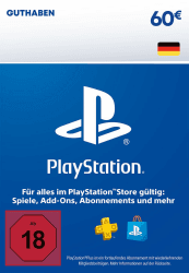 60€ PlayStation Store Guthaben | PSN Deutsches Konto [Code per Email] Deutsches Konto 60 EUR Angebot bei HelloDeals