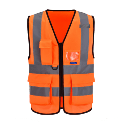 AYKRM 21 Farben Sicherheitsweste Warnweste Reflektierendes WarnschutzWeste Warnweste mit Reflektorstreifen mit Reißverschluss und Taschen Arbeitsweste
