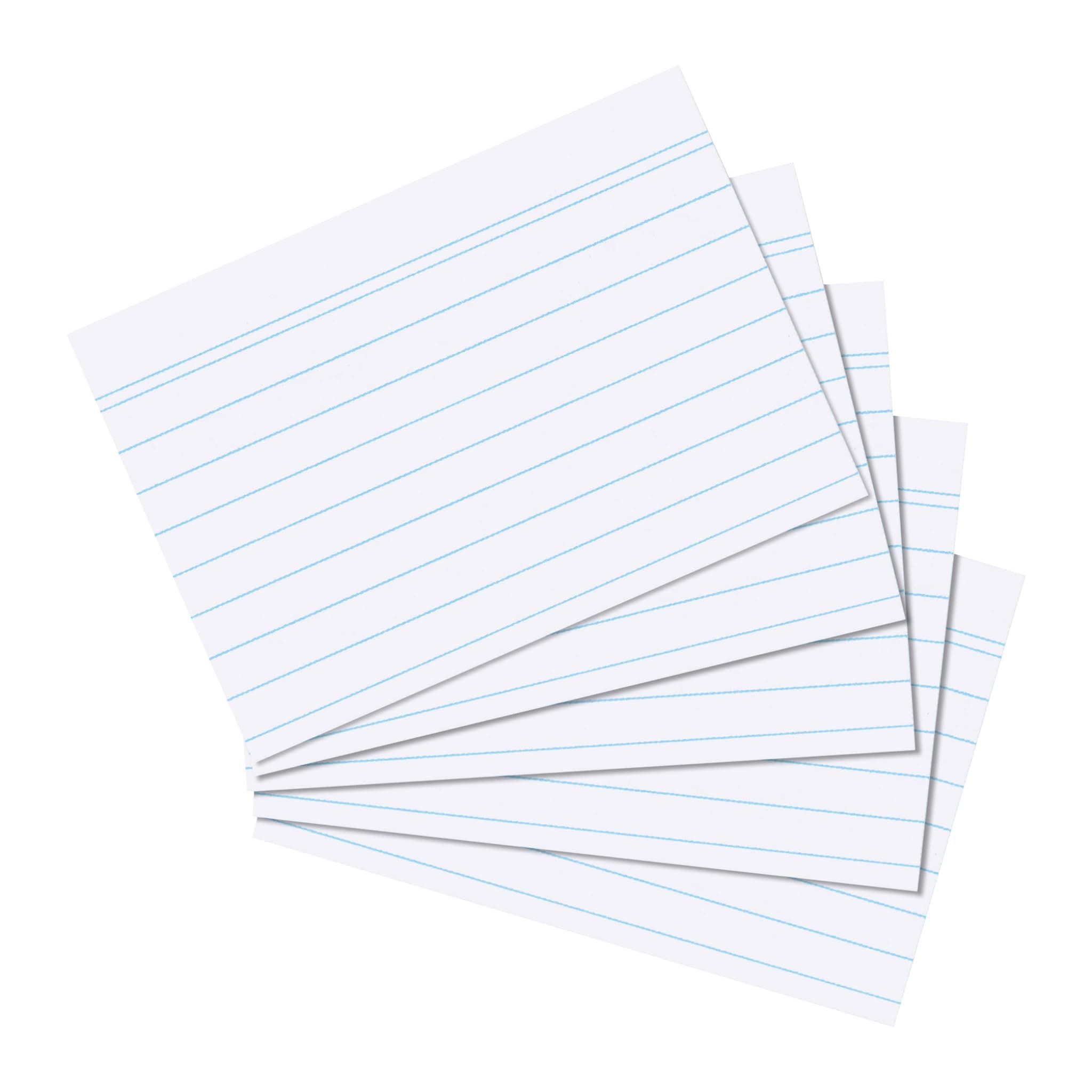 herlitz Karteikarten A6 liniert Weiß, 170g/m² holzfrei, 100 Stück, stabile Karteikarten für Schule, Studium & Büro Angebot bei HelloDeals