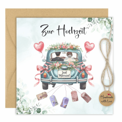 Thboxes Geldgeschenk Hochzeit Verpackung, Hochzeitsgeschenk Geld Hochzeitskarte mit Umschlag Kreative Hochzeitsgeschenke für Brautpaar Angebot bei HelloDeals