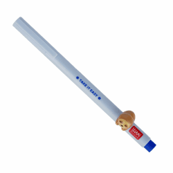 Legami - Gelschreiber mit dekorativem Tier - Lovely Friends, Teddy Sloth-Thema, nicht rollend, blau Tinte, entfernbares und wieder kombinierbares Tier, 0,5 mm Spitze Angebot bei HelloDeals