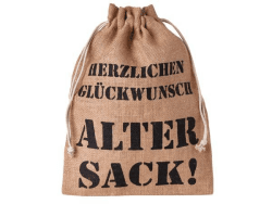 1 Geschenkbeutel Alter Sack Herzlichen Glückwunsch, Geburtstag, Jubiläum (40x30 cm) Angebot bei HelloDeals