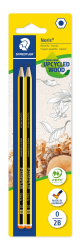 STAEDTLER Bleistift Noris 120, Made from Upcycled Wood, Härtegrad 2B, Rutschfeste Soft-Oberfläche, hohe Buchfestigkeit, hohe Qualität Made in Germany, Blisterkarte mit 2 Stück, 120-0 BK2D 2 stück (1er Pack) 2 Bleistifte - 2B Angebot bei HelloDeals