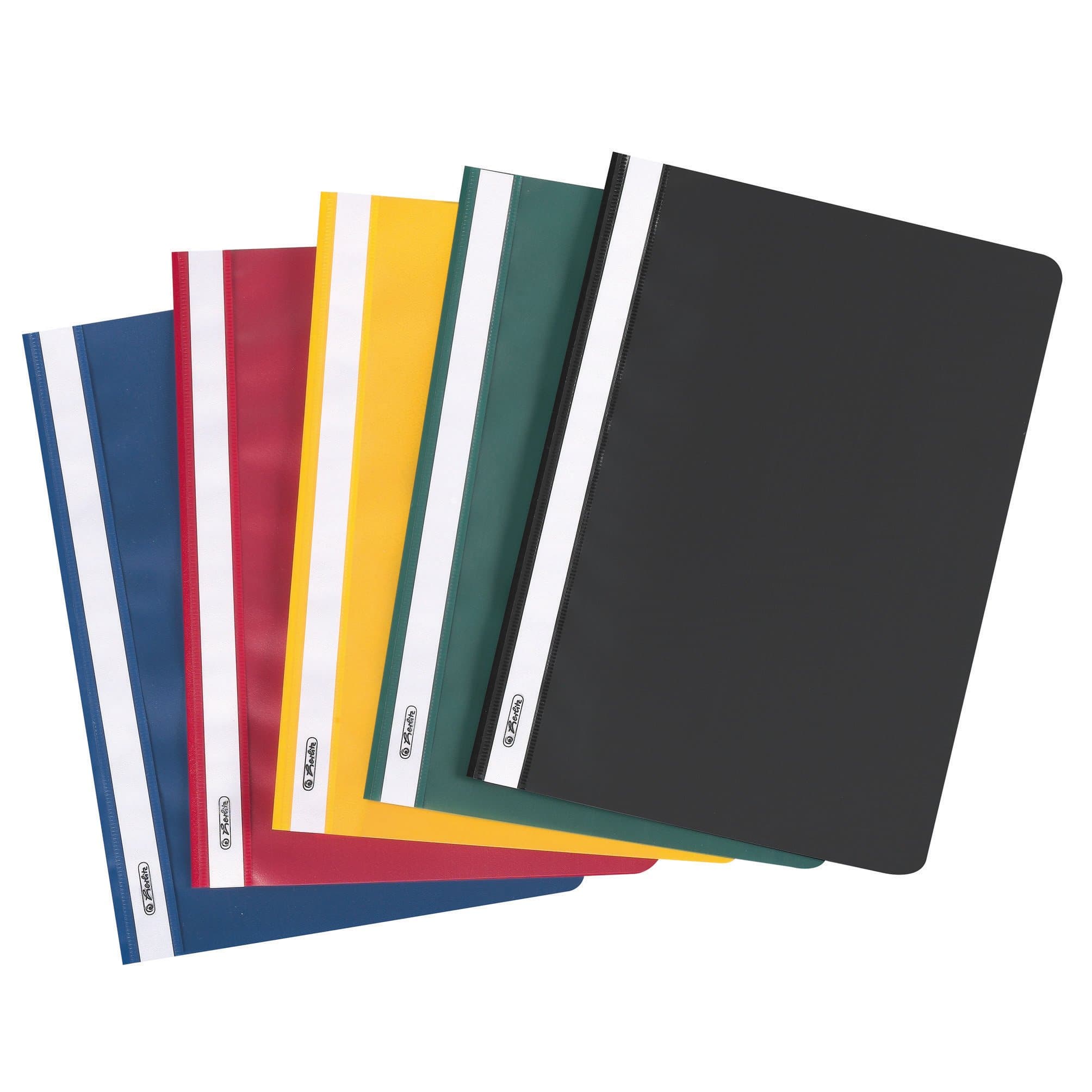 Herlitz Schnellhefter A4, Kunststoff, sortierte Farben, 10 Stück farbig sortiert A4
