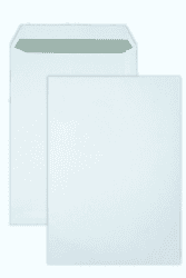 50x Versandtaschen DIN C4 A4 weiß peal&seal Klebestreifen ohne Fenster 324x229mm 100g/m2 (ohne Fenster) Angebot bei HelloDeals