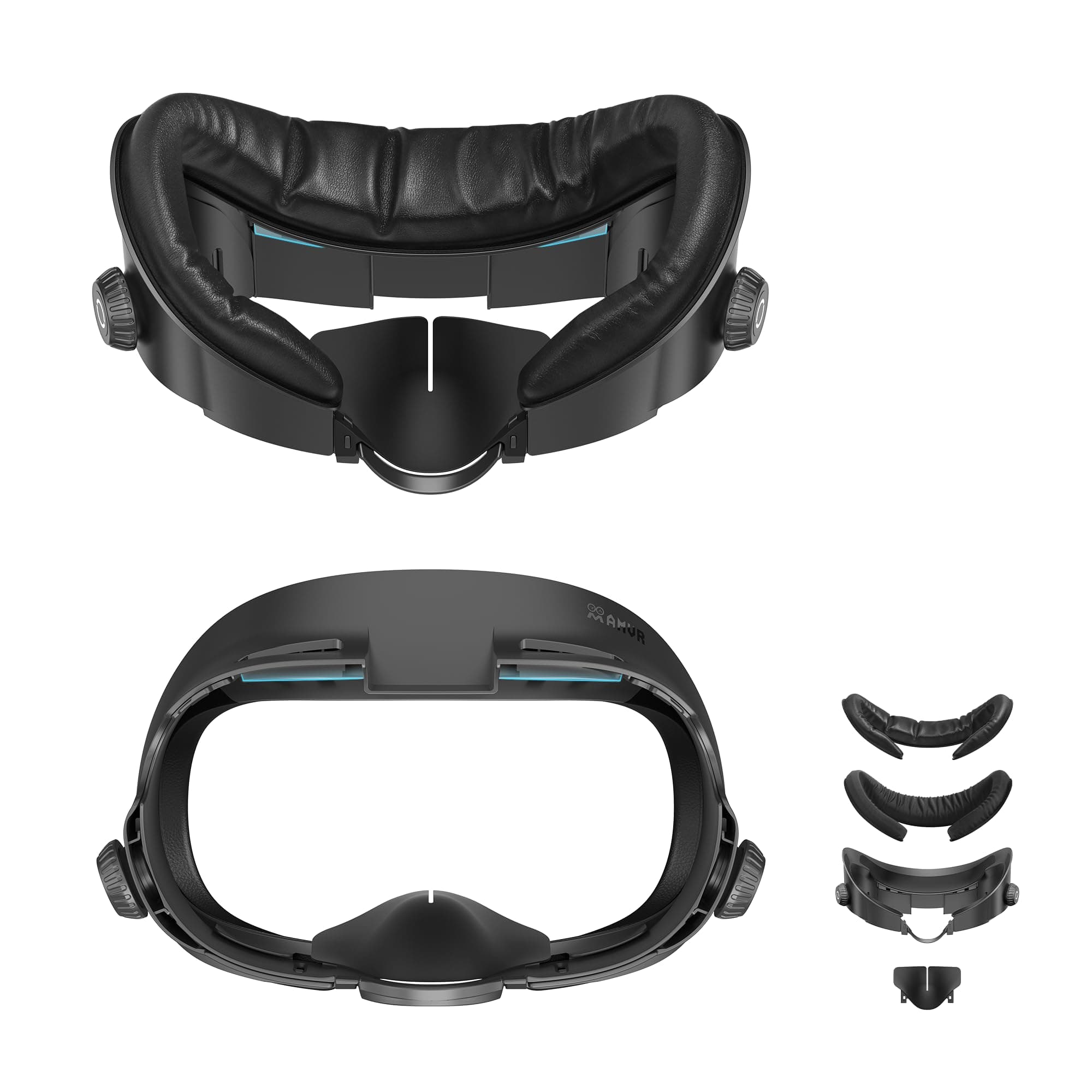 AMVR Verbessertes Comfort Face Cover Pad Facial Interface Kompatibel mit Meta/Oculus Quest 3 Zubehör, mit verstellbarem Drehknopf, mit PU Face Cushion Pad und Ice Silk Cotton Angebot bei HelloDeals