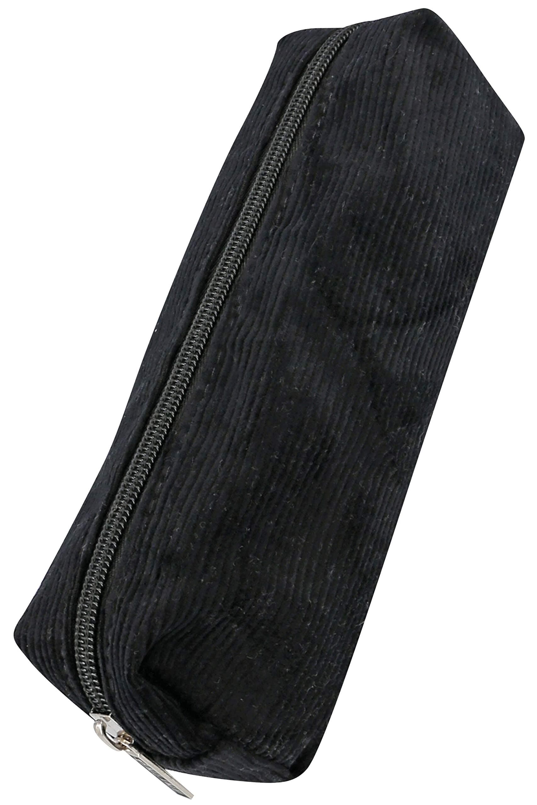 Online Premium-Schlampermäppchen/Pencil Case in Cord Schwarz I Stylisches Schlamperetui für Jungen & Mädchen I Federmäppchen mit praktischem Reißverschluss I 1 Fach I Ideal für Schule, Uni & Büro Black Cord Angebot bei HelloDeals