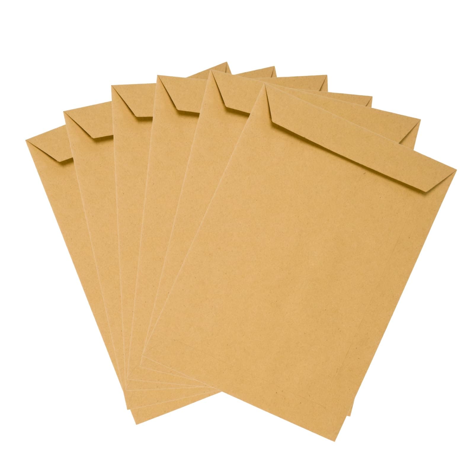 Emerson 50x Versandtasche Braun DIN C5 162 x 229 mm 80g großer Briefumschlag Maxibrief haftklebend ohne Fenster Umschlag groß C5 braun Briefkuvert a5 envelope big brown große Versandtasche Papier 50 Stück Braun C5