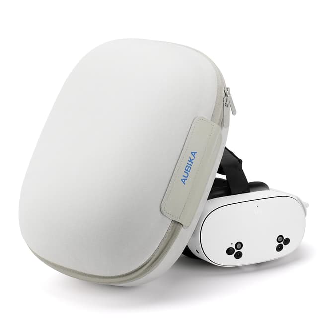 Aubika für Meta Quest 3S Tasche, Harte Case für Meta Quest 3/Quest 2/Quest Pro/PICO 4 Zubehör, Tragetasche für VR Headset, Head Strap, Controller