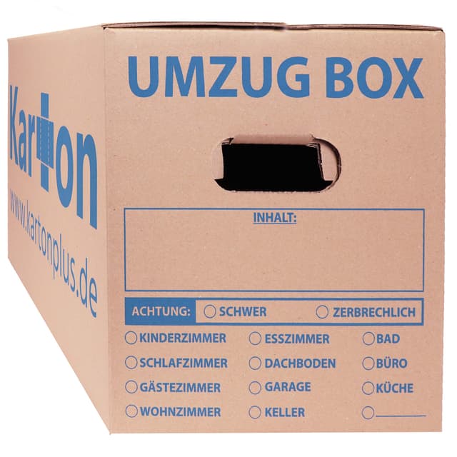 10 Umzugskartons Standard 620 x 300 x 330 mm günstig, stabil, belastbar, umweltfreundlich - Menge zwischen 5 und 240 Stück