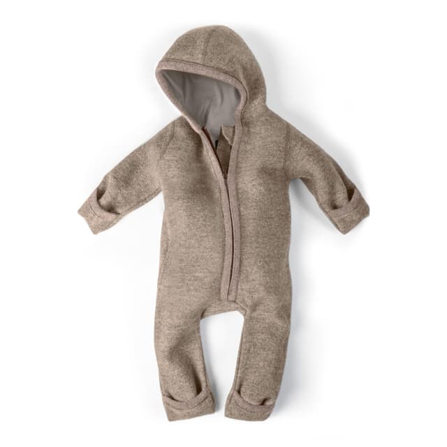 Ehrenkind® Walkoverall | Baby Wollwalk-Overall aus Merino Schurwolle mit Reißverschluss | Walk Wolle Woll-Anzug für Kleinkind und Baby | Babyoverall für kalte Tage Gr. 50/56