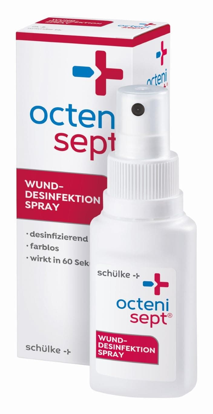 octenisept Wund-Desinfektion Spray - schmerzfreies Antiseptikum zur Behandlung von akuten und chronischen Wunden, schützt vor Wundinfektionen, 50 ml Lösung 50 ml (1er Pack) Angebot bei HelloDeals
