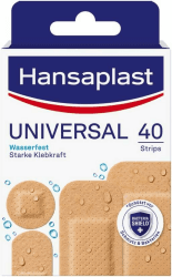 Hansaplast Universal Pflaster (40 Strips), schmutz- und wasserabweisende Wundpflaster, Pflaster Set mit starker Klebkraft & Bacteria Shield 40 Strips - mit Bacteria Shield Angebot bei HelloDeals