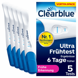 Clearblue Schwangerschaftstest, Ultra Frühe Erkennung, Ergebnisse 6 Tage früher, 5 Tests 5 Schwangerschaftsfrühtest