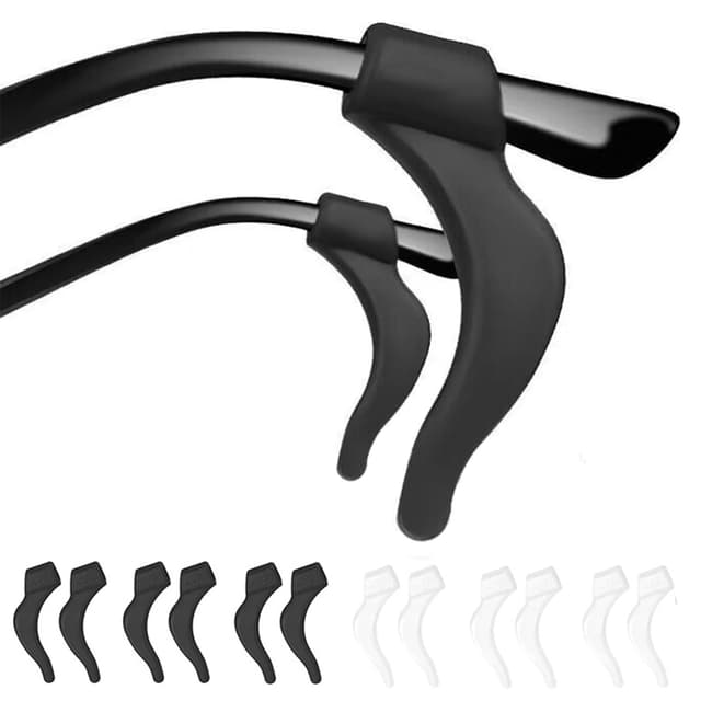 DIAONIAN 12 Stück 6 Paar Brillenhalter Ohr,Brillenbügel,Brillen Rutsch Stopper,Brille Rutschstopp,Antirutsch Brillenbügel,Brillenhalter Sport,Universal,für Brillen,Sonnenbrillen,Lesebrille 12pcs 6paar