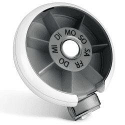 Opret Deutsch Tablettenbox 7 Tage Klein, Pillendose Klein Medikamentenbox Tabletten Wochenbox Pillenbox Tablettendose für Unterwegs Rund Small Schwarz Angebot bei HelloDeals