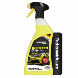 SPRINGER GX1000 - - Insektenentferner 750 ml - - Made in Germany - - Schonende Rezeptur - - Tiefenwirksame Formel - - Insekten-Reiniger für hartnäckige & angetrocknete Insektenreste