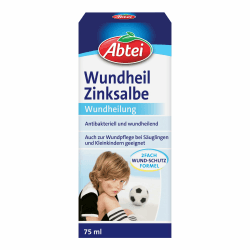 Abtei Wundheil Zinksalbe - Salbe mit Zink zur Wundheilung - antibakteriell und entzündungshemmend - auch für Babys und Kleinkinder geeignet - 75 ml 75 ml (1er Pack)