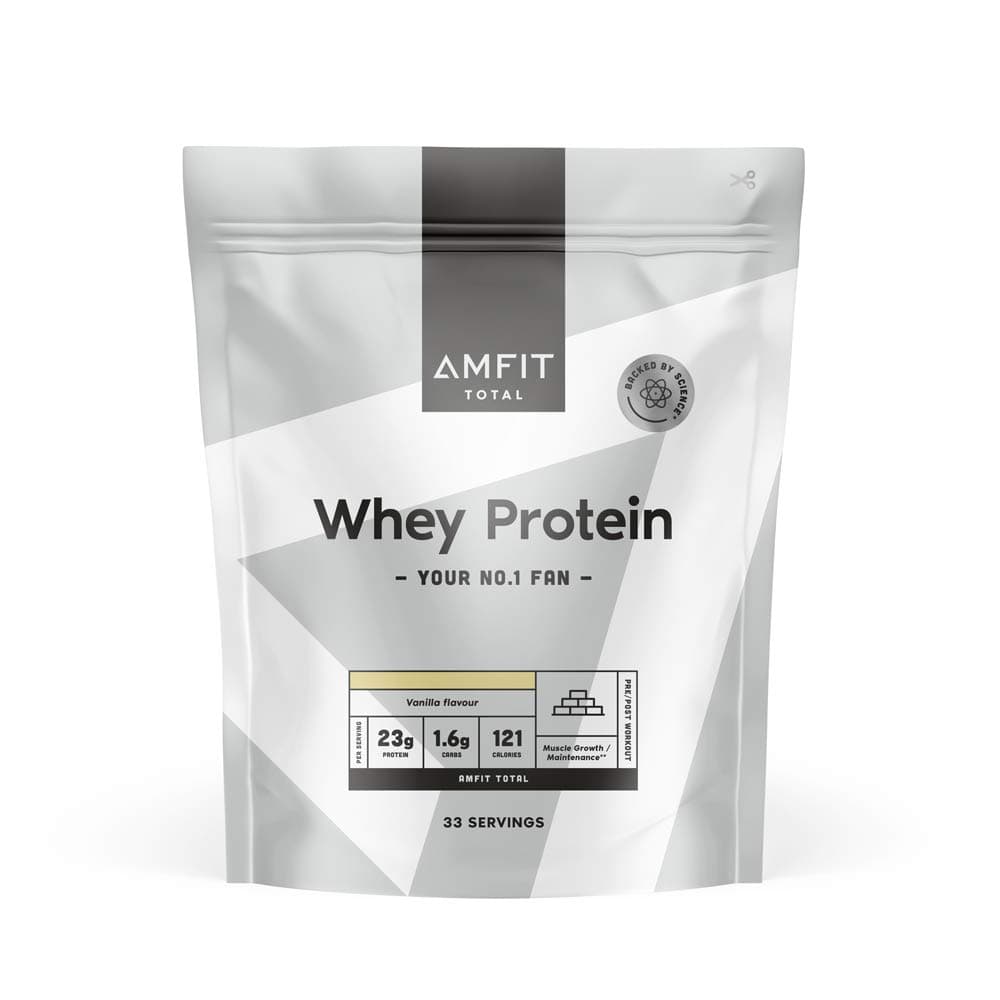 Amfit Nutrition Whey Protein Powder 1kg Vanilla Vanille 1 kg (1er Pack)